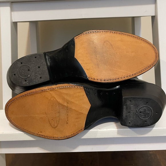 NWT Alberta Boot Black Kangaroo Leather Cowboy Boots Western Boots Women Size 11 - Picture 6 of 10